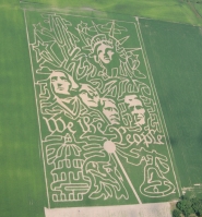 We the People Rushmore corn maze