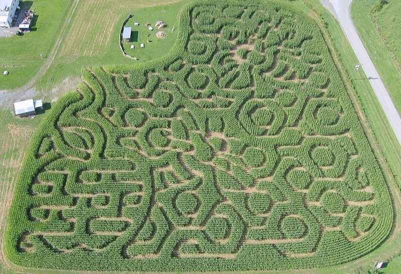 Historic Crab Orchard Museum Maze Design 2022