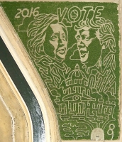 clinton v trump corn maze