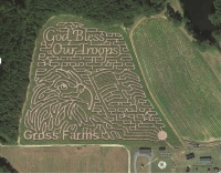 god bless our troops corn maze