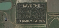 Save the family farms corn maze